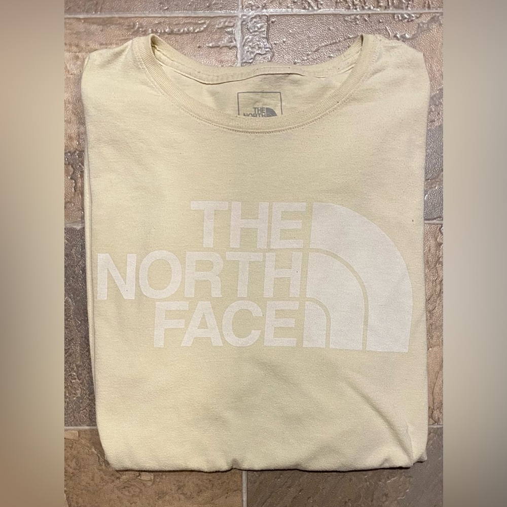 The North Face - Men’s T-Shirt Yellow Logo - Gently Used Condition - Sz XL